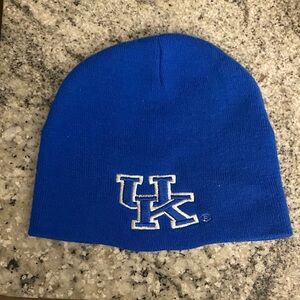 Kentucky Kids Blue Beanie with Embroidered UK Logo